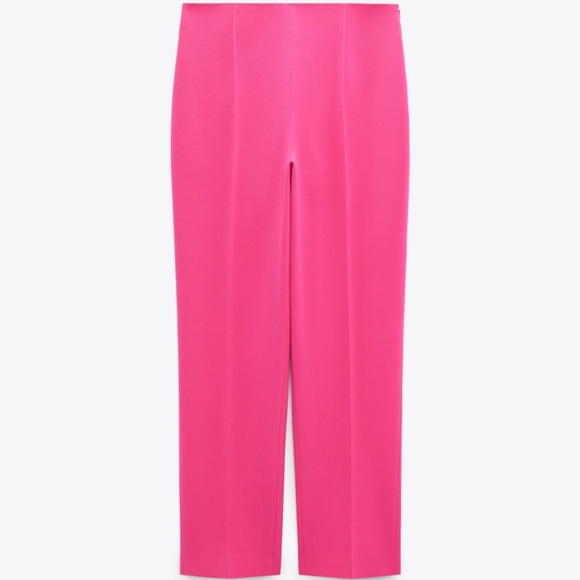 ZARA BLOGGERS FAV MINIMAL HIGH WAIST PANTS - Picture 5 of 12